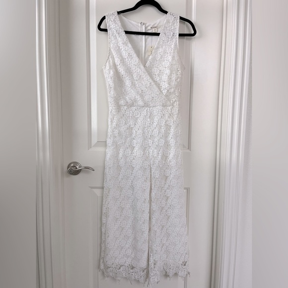 Francesca’s Bridal Lace Jumpsuit - Picture 1 of 6